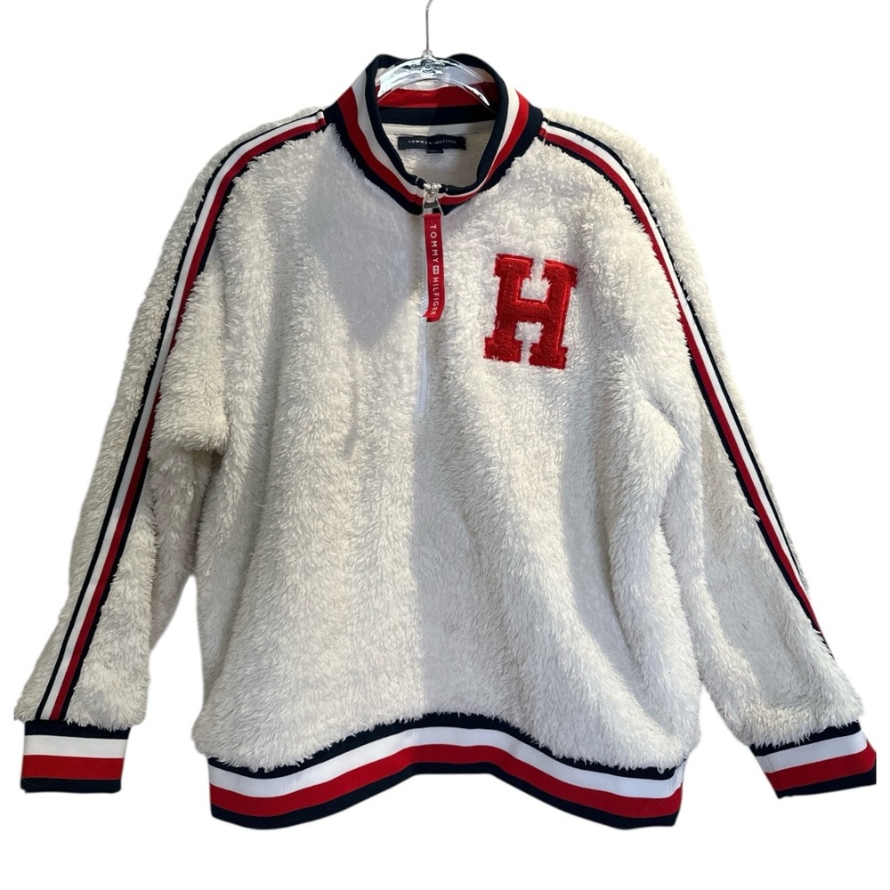 Tommy Hilfiger “Jordan Sherpa”Quarter Zip Sweatshirt - Picture 3 of 10
